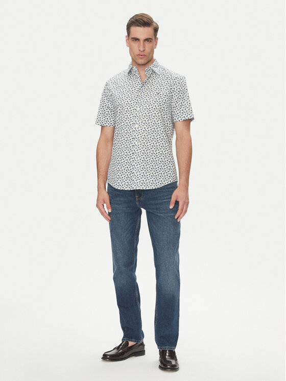 Tommy Hilfiger Tommy Hilfiger Πουκάμισο MW0MW38585 Μπεζ Slim Fit