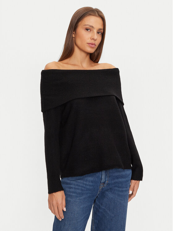 Brave Soul Brave Soul Sweater LK-248EVERLYNA Fekete Regular Fit