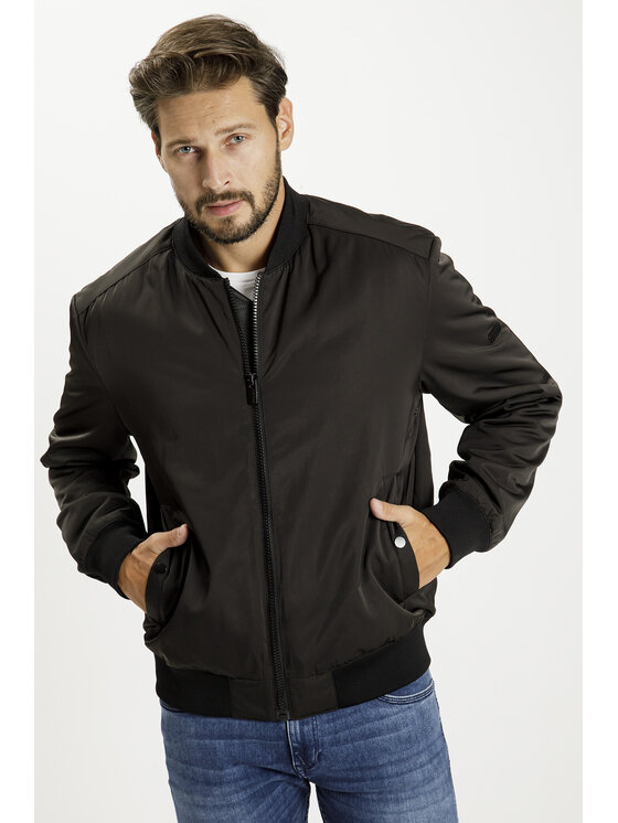 Cross Jeans Cross Jeans Kurtka bomber 40255-020 Czarny Regular Fit