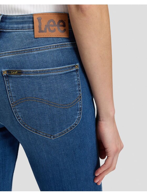 Lee Lee Jeansy ELLY Niebieski Straight Leg