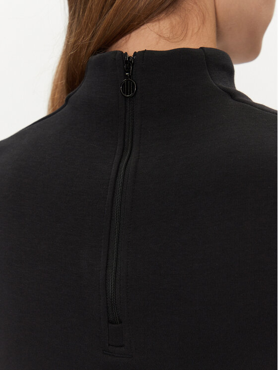 adidas adidas Blusa Structured Interlock JJ0937 Nero Slim Fit