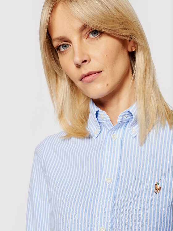 Polo Ralph Lauren Polo Ralph Lauren Camicia Oxford 211664416 Celeste Slim Fit