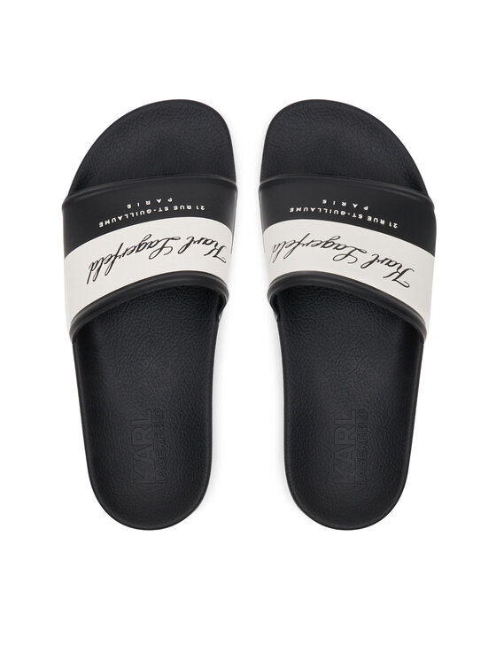 KARL LAGERFELD KARL LAGERFELD Παντόφλες Kondo 2.0 KL80923 Μαύρο