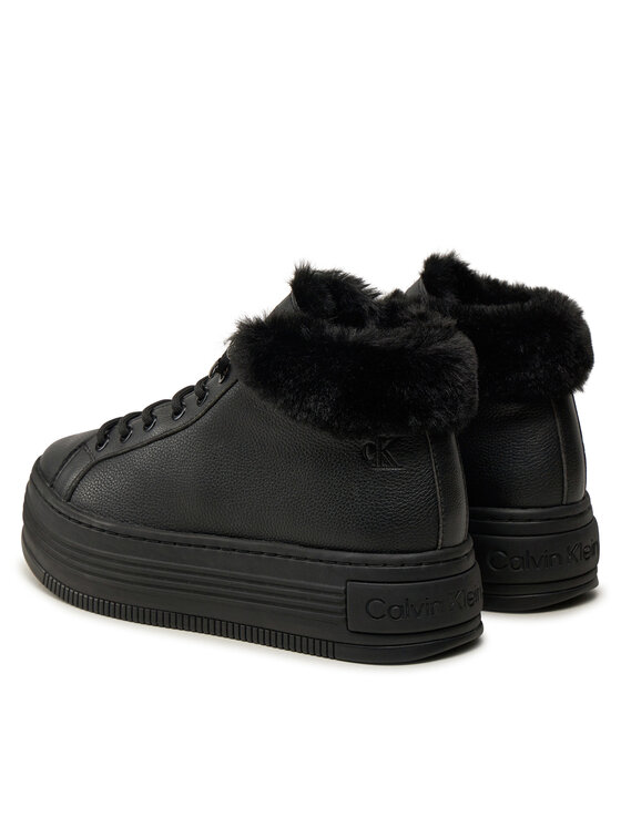 Calvin Klein Jeans Calvin Klein Jeans Μποτάκια Bold Platf Low Laceup Mg YW0YW01590 Μαύρο