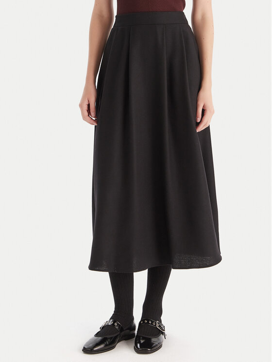 Marella Marella Trapecijos formos sijonas Refuge 2525106012 Juoda Regular Fit