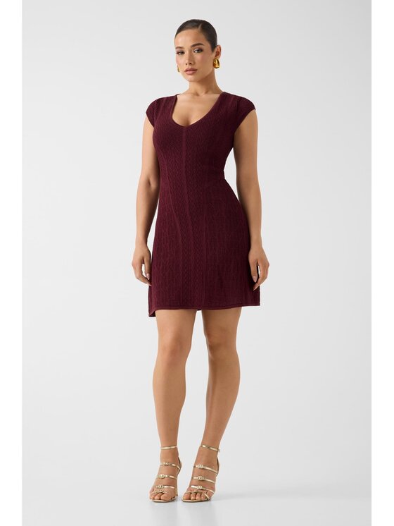 Marciano Guess Marciano Guess Každodenní šaty 183007 Červená Classic Fit