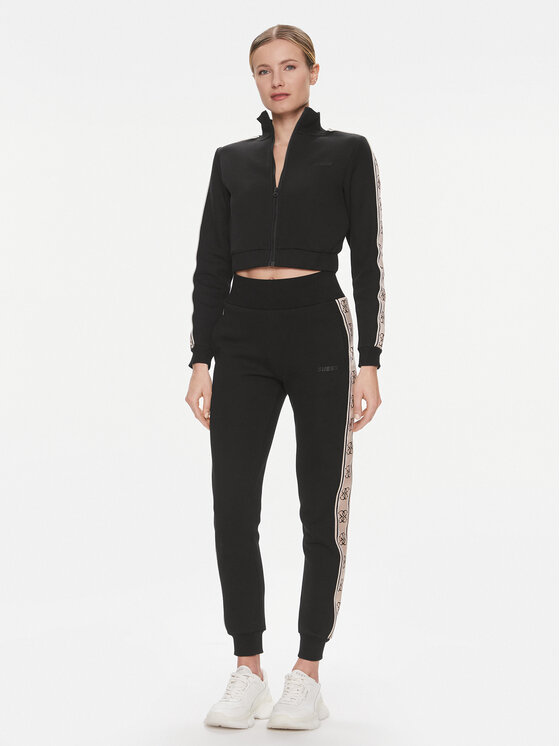 Guess Guess Mikina V3RQ12 KB3P2 Černá Regular Fit
