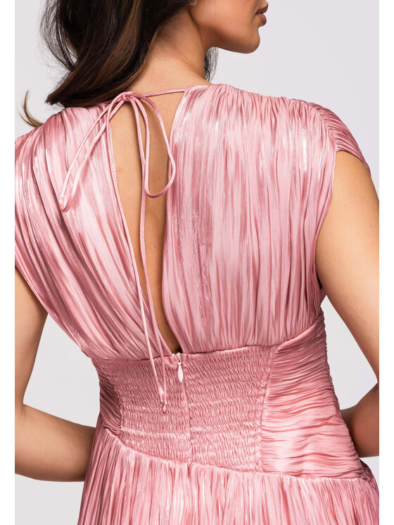 Ombre Ombre Sukienka wieczorowa LA-OM-DLR363 Różowy Regular Fit