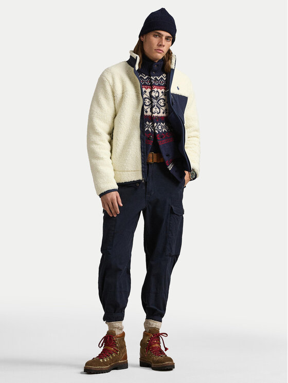 Polo Ralph Lauren Polo Ralph Lauren Флісовий реглан 710951701001 Écru Regular Fit