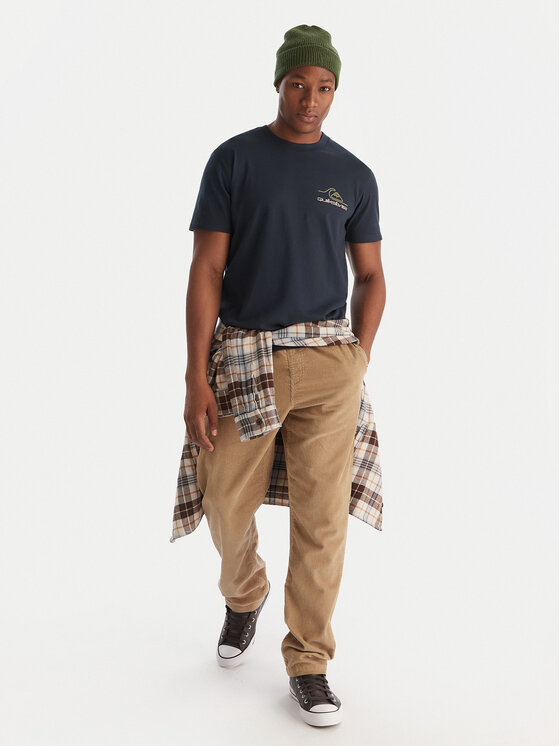Quiksilver Quiksilver Tričko Light Waves SS EQYZT08175 Tmavomodrá Comfort Fit