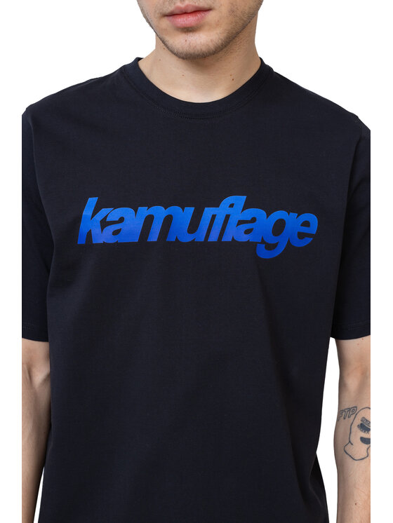 Kamuflage Kamuflage T-Shirt V12 Czarny Oversize