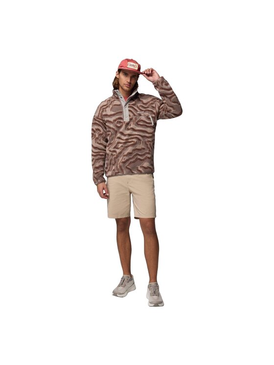 Columbia Columbia Polar Helvetia™ II Printed Half Snap Fleece Brązowy Regular Fit