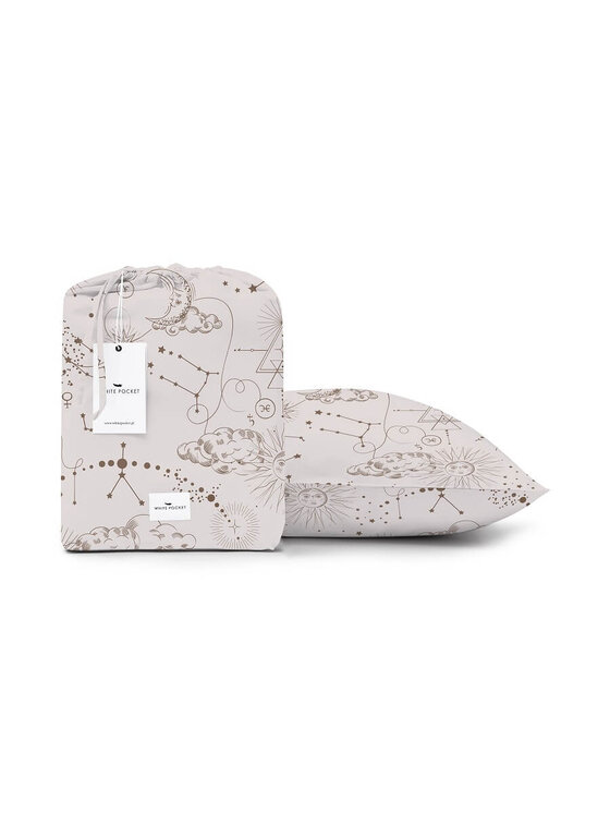 White pocket White pocket Komplet pościeli satynowa Fioletowy