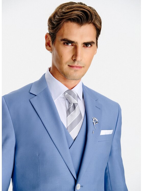 Pako Lorente Pako Lorente Marynarka P26SP-3G-003 Niebieski Slim Fit