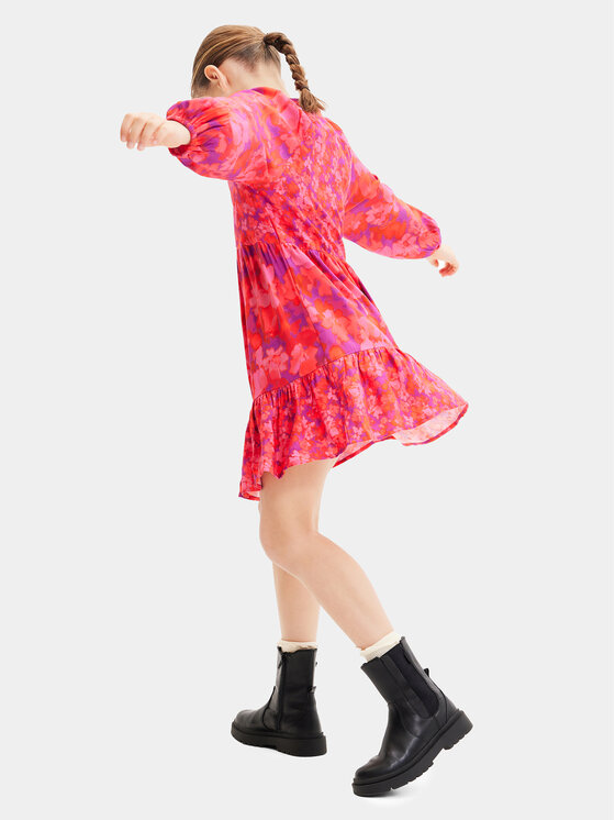 Desigual Desigual Elegáns ruha 23WGVW03 Piros Regular Fit