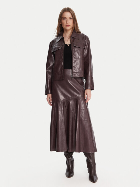 French Connection French Connection Пола от имитация на кожа 73ZAP 60 Бордо Regular Fit