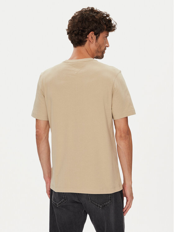Tommy Hilfiger Tommy Hilfiger T-Shirt Ess Seasonal MW0MW39995 Beżowy Regular Fit