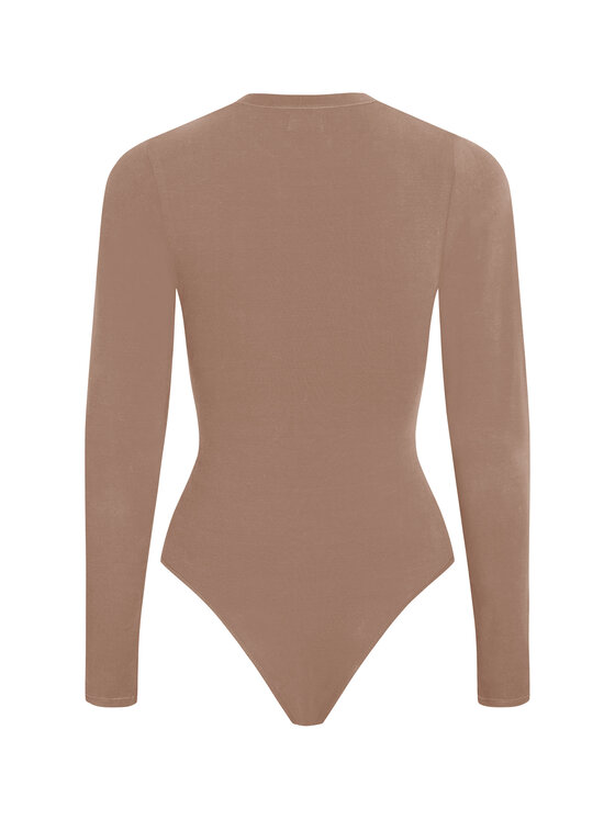 Style Republic Style Republic Body Longsleeve Brązowy jasny Curvy Fit