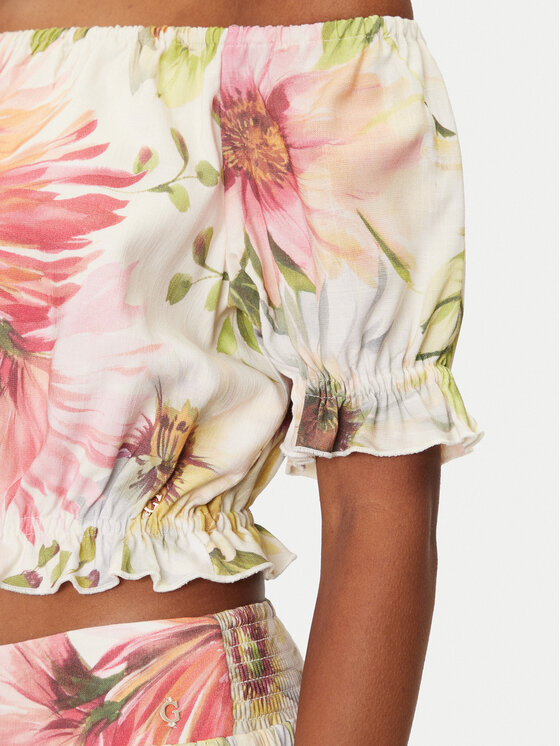 Guess Guess Blūze W5GH61 WH4S2 Daudzkrāsains Regular Fit