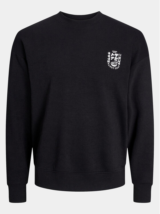 Jack&Jones Jack&Jones Majica dugih rukava Dirk 12249455 Crna Wide Fit