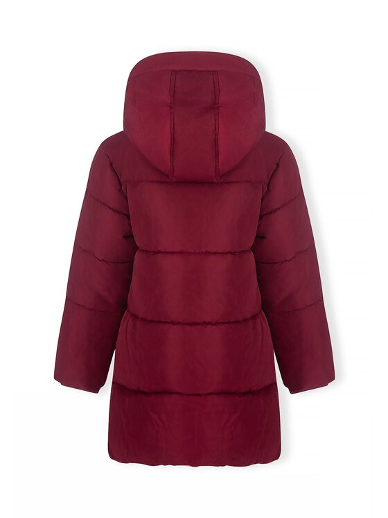 minoti minoti Kurtka zimowa 32COAT152 Bordowy Longline Fit
