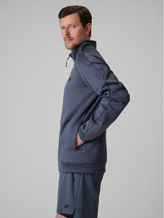 4F 4F Bluza VICTORY PACK Szary ciemny Regular Fit