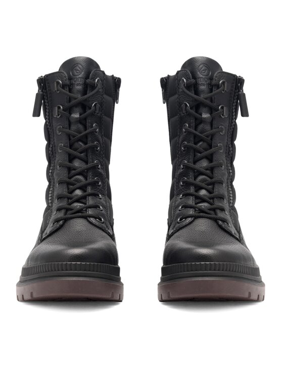 Remonte Remonte Schnürstiefeletten D0C76-01 Schwarz