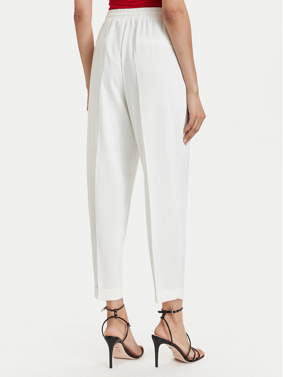 ACCESS FASHION ACCESS FASHION Pantaloni din material 63-5101-183 Alb Regular Fit