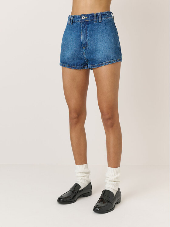 La Mania La Mania Szorty jeansowe WALI Niebieski Classic Fit