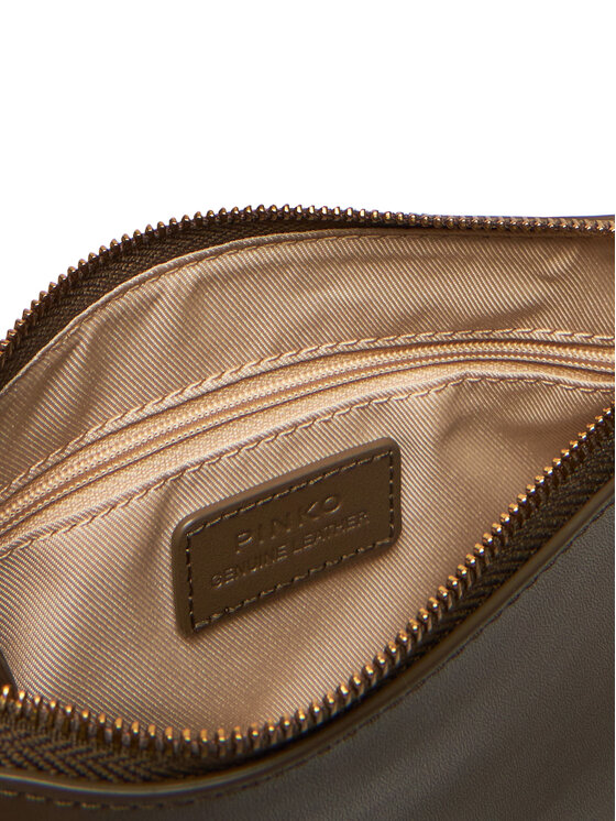 PINKO PINKO Käekott Flat Horizontal Mini PE 25 PCPL 104277 A0F1 Khakivärviline
