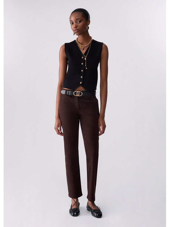 Liu Jo Liu Jo Pantaloni di tessuto WF6128T708A91106 Marrone Regular Fit