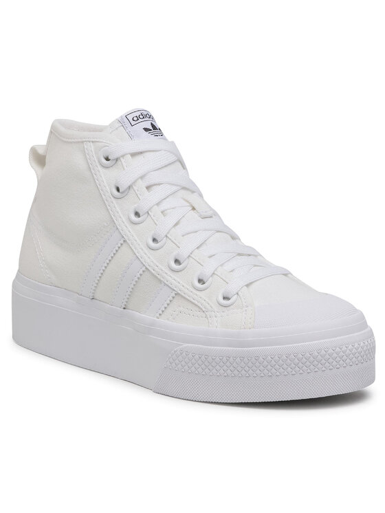 adidas adidas Sneakersy Nizza Platform Mid W FY2782 Bílá