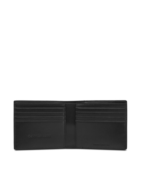 Calvin Klein Jeans Calvin Klein Jeans Liels vīriešu maks Mono Logo Bifold LV04G1030G Melns