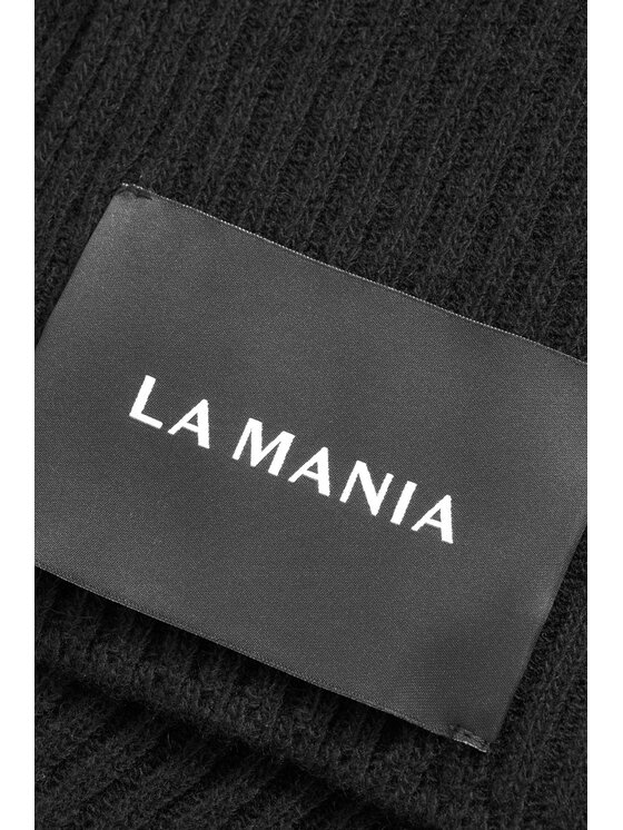 La Mania La Mania Šál COZY SCARF BEIGE Černá