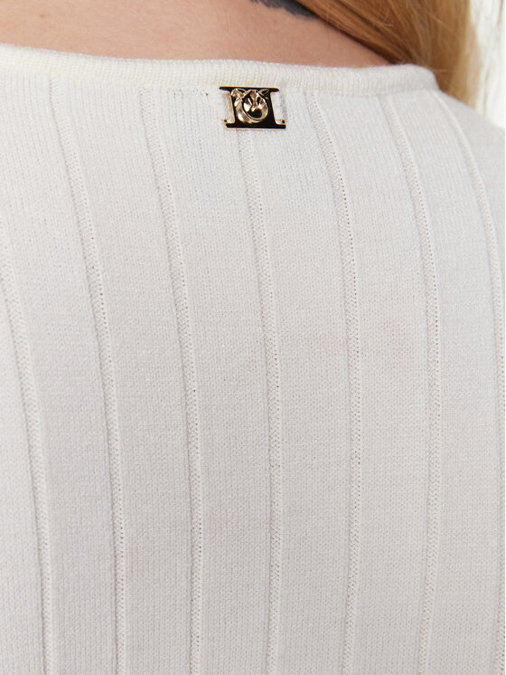 PINKO Pinko Trikotažinė suknelė 101172 A0V1 Écru Slim Fit