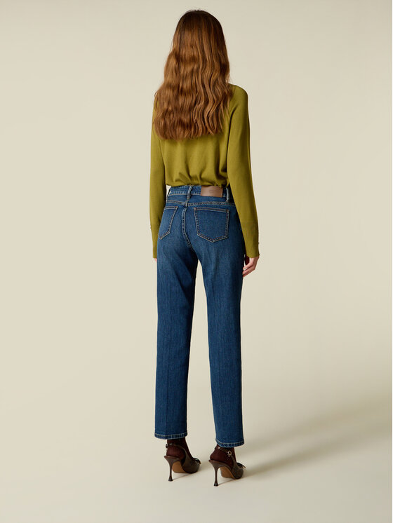 Oltre Oltre Jeans P412R009278N034 Blu Regular Fit