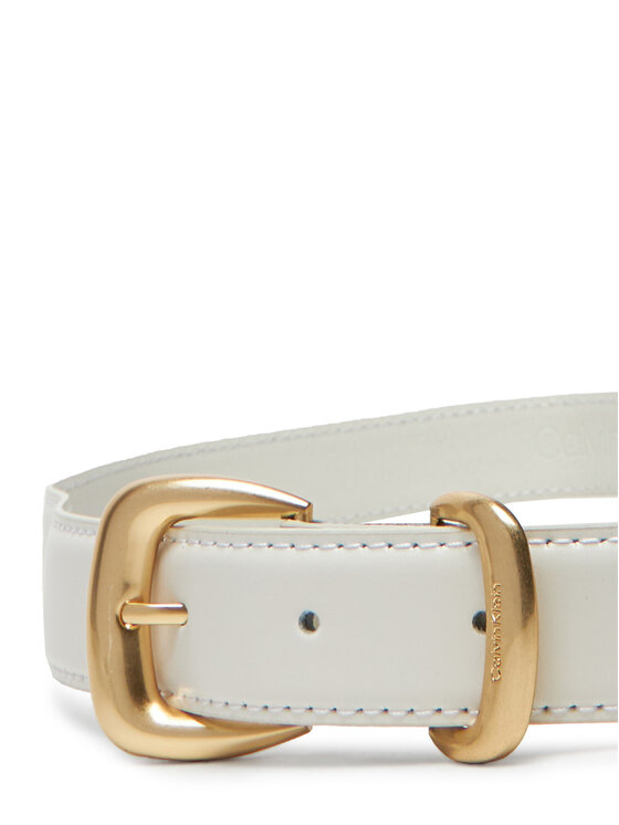 Calvin Klein Calvin Klein Damengürtel Sarah 2 Piece Logo Buckle Belt 25Mm LV04K7012G Weiß