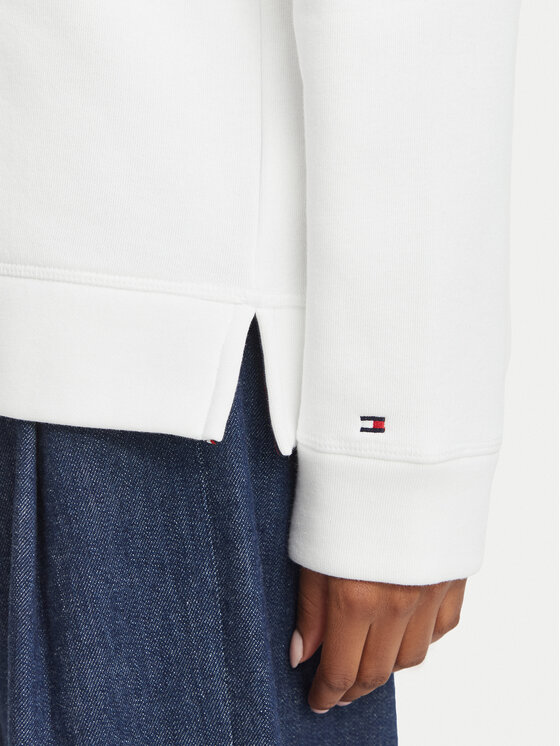 Tommy Hilfiger Tommy Hilfiger Mikina Heritage WW0WW31998 Bílá Regular Fit