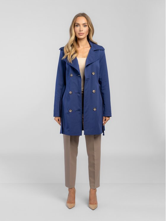 Salme Salme Trencz Ksenia Granatowy Regular Fit