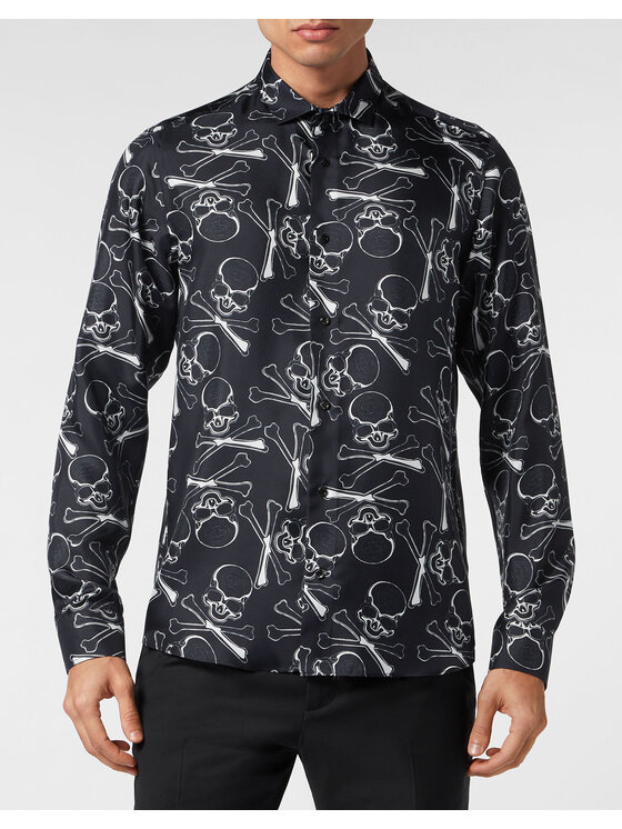 PHILIPP PLEIN PHILIPP PLEIN Koszula 9305 Czarny Regular Fit