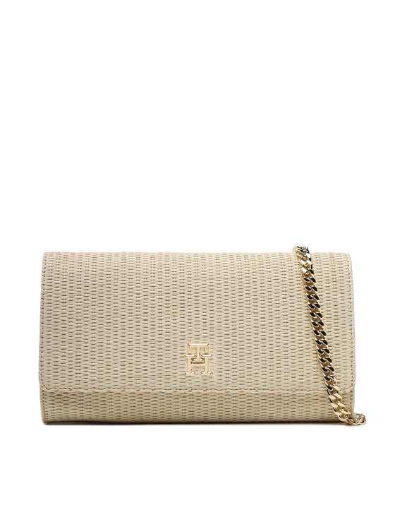 Tommy Hilfiger Tommy Hilfiger Ročna torba Th Summer Clutch AW0AW14482 Bež