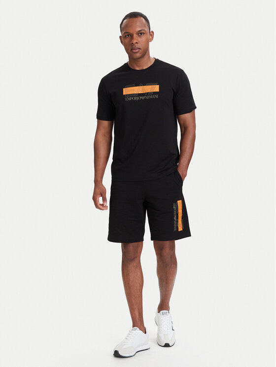 EA7 Emporio Armani EA7 Emporio Armani T-Shirt 7M002415 AF10375 UC001 Černá Regular Fit