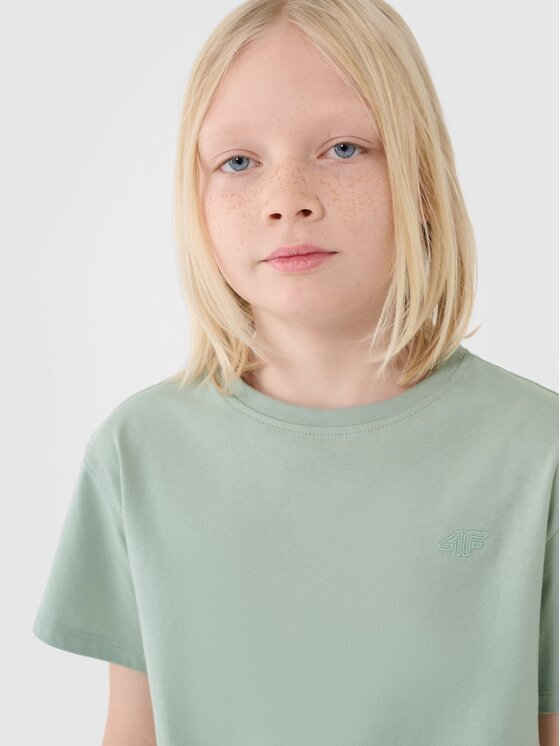 4F 4F T-Shirt 4FJWSS25TTSHM2324-41S Zielony Oversize