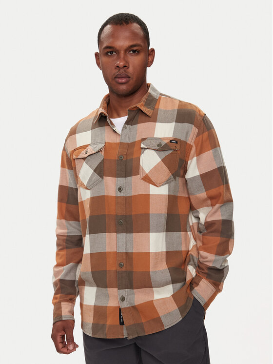 Vans Camicia Flannel Classic VN000HNH Beige Classic Fit Modivo