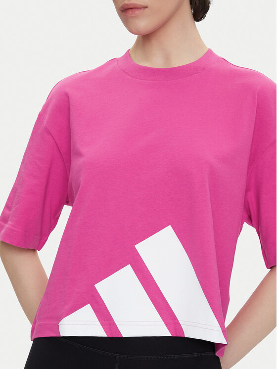 adidas adidas T-shirt Essentials Big Logo Boyfriend JG8728 Ružičasta Loose Fit