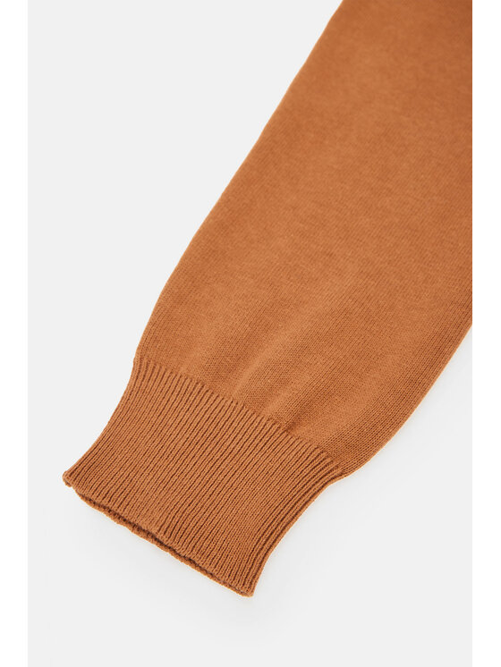 Lancerto Lancerto Sweter Lenny SW073223000038 Brązowy Regular Fit
