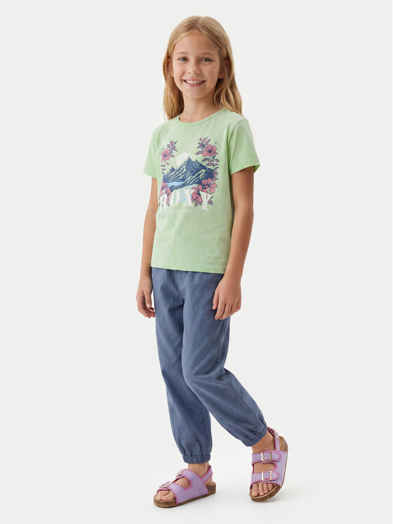 Roxy Roxy Tricou Lily Vintage ERGZT04140 Verde Regular Fit