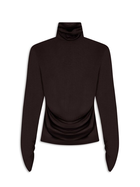 MARI PRETI MARI PRETI Bluzka LISARA Brązowy Loose Fit