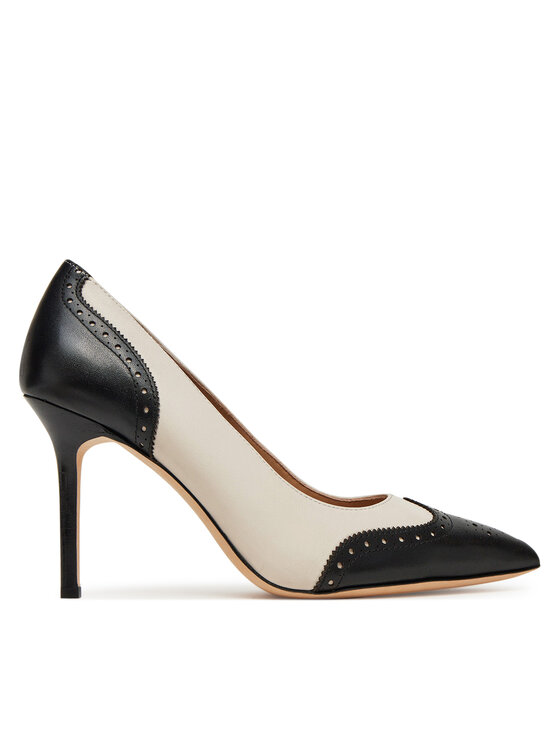 Pantofi cu toc subțire LAUREN RALPH LAUREN 802966870001 Alb
