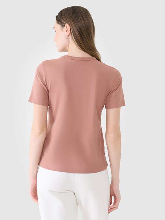 4F 4F T-Shirt 4FWSS25TTSHF1991-11S Biały Regular Fit